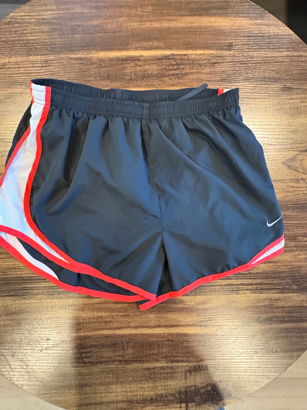 Nike Men’s Black Swim Trunks with Red Trim